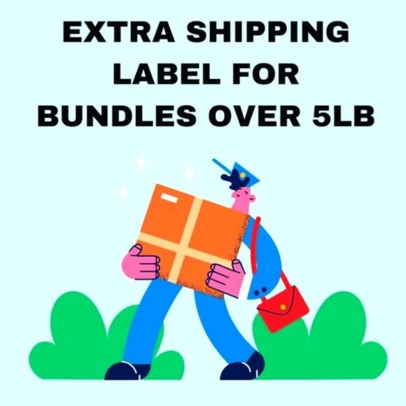 Extra Shipping Label for Bundles Over 5lb - Picture 1 of 1